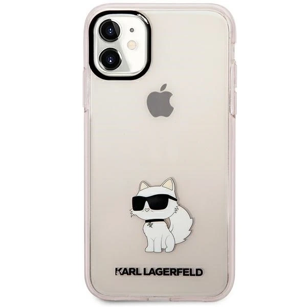 Puzdro Karl Lagerfeld KLHCN61HNCHTCP na iPhone 11/Xr 6,1" pevné puzdro Iconic Choupette