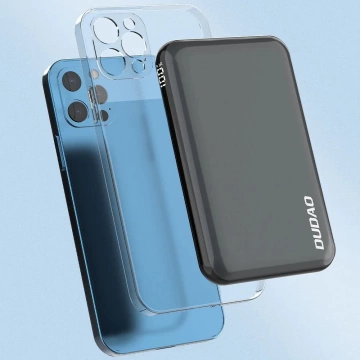 Dudao TGK1 power banka s bezdrôtovou nabíjačkou 15W 10000mAh tmavomodrá (TGK1-tmavomodrá)