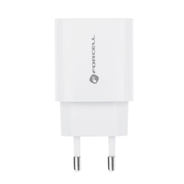 FORCELL F-ENERGY nástenná nabíjačka typu C USB A PD QC4.0 3A 30W biela