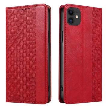 Magnet Strap Case case for iPhone 12 wallet case mini lanyard pendant red