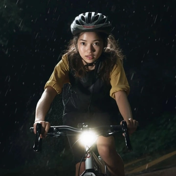 Lampka rowerowa Rockbros RHL1500 1500 lm + powerbank 5000 mAh IPX6 – czarna