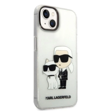 Etui Karl Lagerfeld KLHCP14MHNKCTGT do iPhone 14 Plus 6,7" hardcase Gliter Karl&Choupette