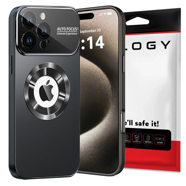 Apple iPhone 16 Pro Max Hülle Alogy MagSafe LuxeShield™ Hülle mit Linsenschutz für MagSafe Graphitschwarz