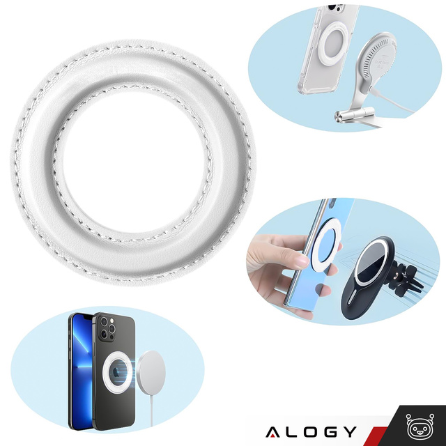 Univerzálna magnetická platňa Držiak na prsteň pre MagSafe Magnetic Ring White