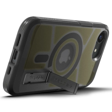 Чохол для iPhone 16e Spigen Tough Armor Mag MagSafe Frost Black