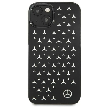 Mercedes MEHCP13SESPBK ochranné pouzdro pro Apple iPhone 13 Mini 5,4" černo/černé pevné pouzdro Silver Stars Pattern
