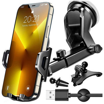 Alogy 3-in-1 car phone holder for the windshield, dashboard grille, cockpit Organizer