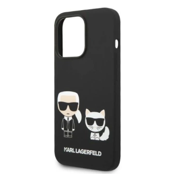 Karl Lagerfeld KLHMP14LSSKCK iPhone 14 Pro 6,1" hardcase czarny/black Liquid Silicone Karl
