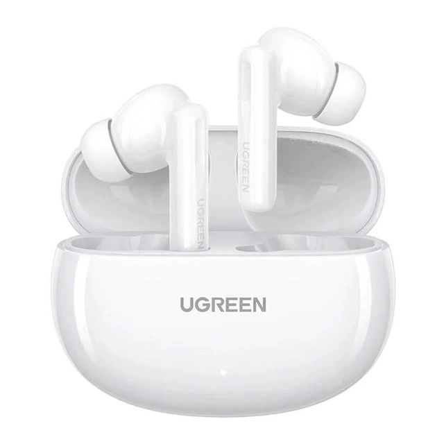 UGREEN HITUNE T6 SŁUCHAWKI ANC BT 5.3 IPX5 USB-C BIAŁE + KABEL