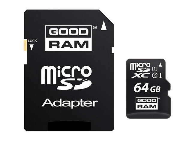 Goodram microSDXC 64GB Class 10 Kartenleser-Adapter