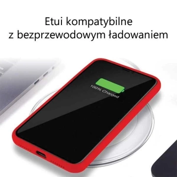Silikónový obal na telefón Mercury pre iPhone 14 červený/červený