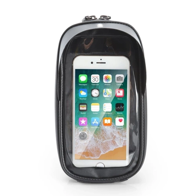 Wozinsky bicycle handlebar bag with phone case 1 l black (WBB16BK)