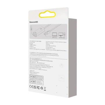 Baseus Lite Series USB na RJ45 síťový adaptér, 100 Mbps (černá)