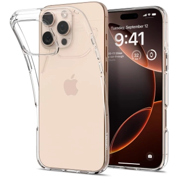 Puzdro na iPhone 16 Pro Max Spigen Liquid Crystal ochranné puzdro na telefón Crystal Clear