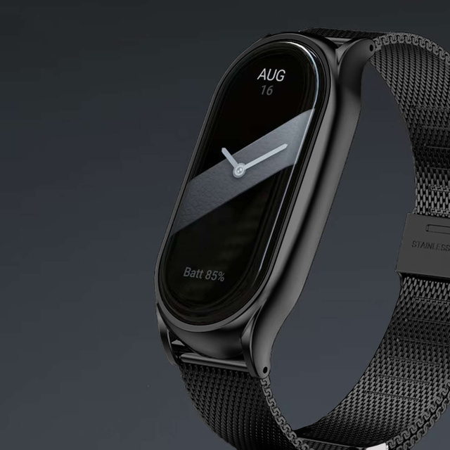 Браслет Smartwatch Band 15 мм для Xiaomi Mi Band 8 / 8 NFC / 9 / 9 NFC Чорний