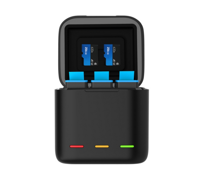 Trojkanálový nabíjací box Telesin pre batérie GoPro Hero 9 / Hero 10 3 (GP-BNC-902)