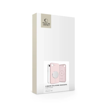 Tech-Protect Liquid Silicone MagSafe iPhone 16e Case Pink