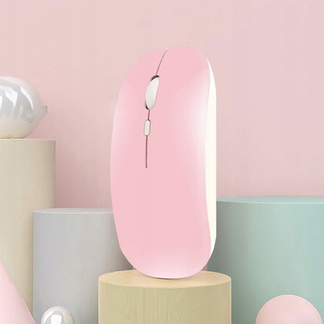 Myš Alogy Mouse bezdrôtová počítačová myš pre tablet a notebook Pink