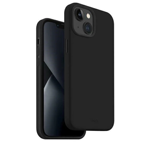 Pouzdro UNIQ Lino pro iPhone 14 Plus 6,7" černé/půlnoční černé