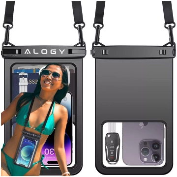 Водонепроникний водонепроникний чохол за стандартом IPX8 для телефону 6.7" Double Case Alogy Waterproof Black