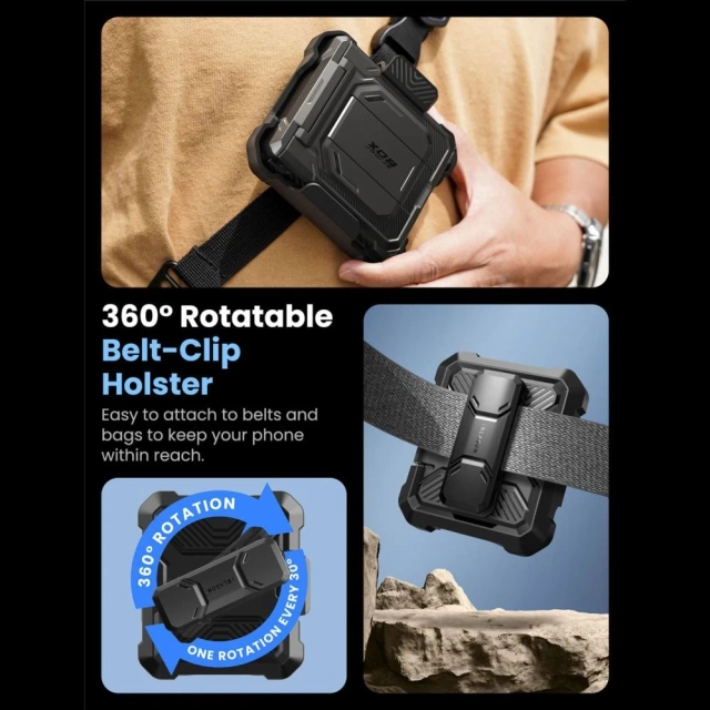 Etui ochronne Supcase ArmorBox do Galaxy Z Flip 7 – pancerna ochrona 360° w czerni