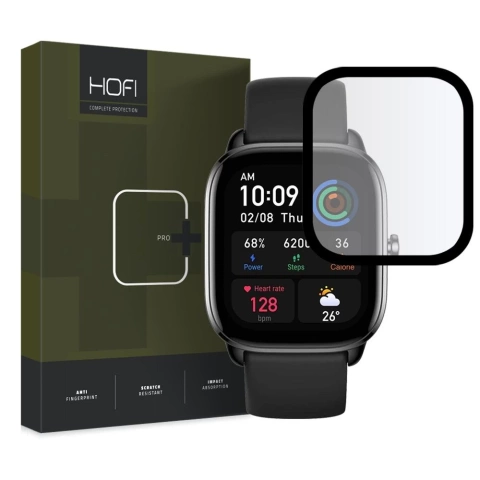 Hofi Hybrid Pro glass for Amazfit GTS 4 Mini Black