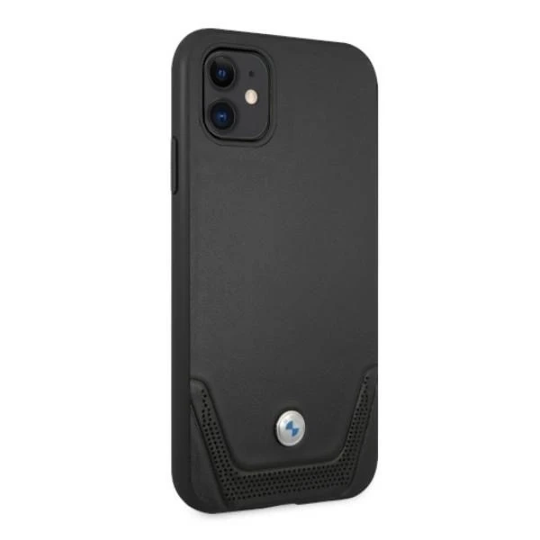 Etui BMW BMHCN61RSWPK für Apple iPhone 11/ XR Hardcase Leder perforiert