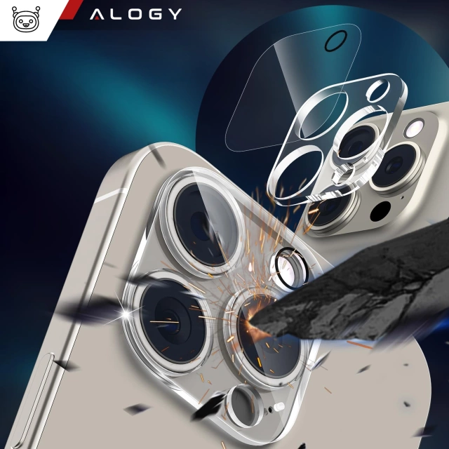 2x Скло для об’єктива камери для Apple iPhone 16 Pro / 16 Pro Max Alogy Lens Protector Pro Transparent