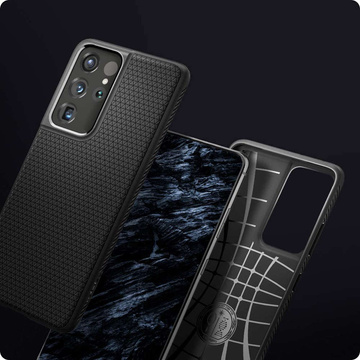 Etui Spigen Liquid Air для Samsung Galaxy S21 Ultra Matte Black