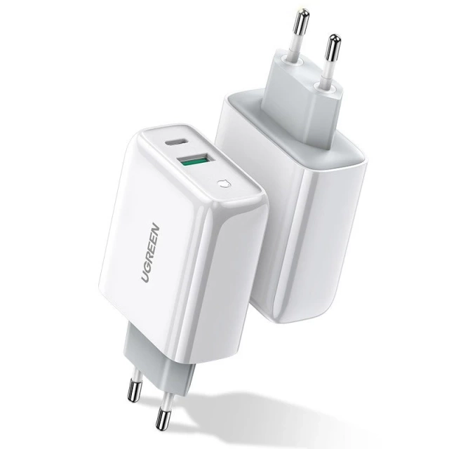 Ugreen fast charger USB Type C / USB 36 W Quick Charge 4.0 Power Delivery white (60468 CD170)