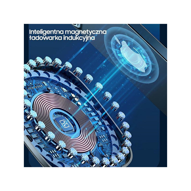 USAMS Indukční nabíječka US-CD159 magnetická W1 15W Extra tenký iPhone řady 12 černá/černá CD159DZ01