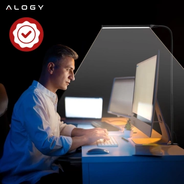 Lampka biurkowa LED Alogy LED lamp oświetlenie z elastycznym ramieniem do biurka ramy łóżka