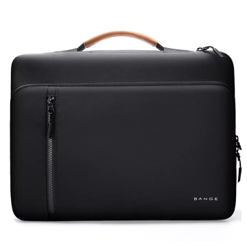 Bange waterproof laptop bag for up to 14" travel 34x26x3.5 cm for work, plane, men's, women's with handle Black