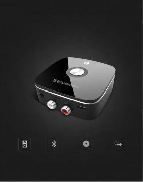 Adapter UGREEN Bluetooth 5.1 receiver aptX 2RCA / 3.5 mm mini jack black (40759)