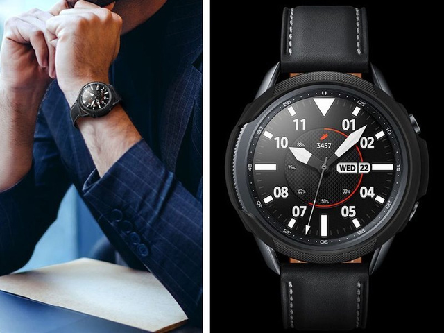 Etui Spigen Liquid Air pre Samsung Galaxy Watch 3 41 mm matná čierna