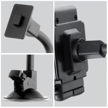 Forcell Regular 2in1 Car Holder Grid/Glass Arm 27cm Black