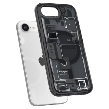 Puzdro Spigen Ultra Hybrid MagSafe Zero One pre iPhone 16e, čierne