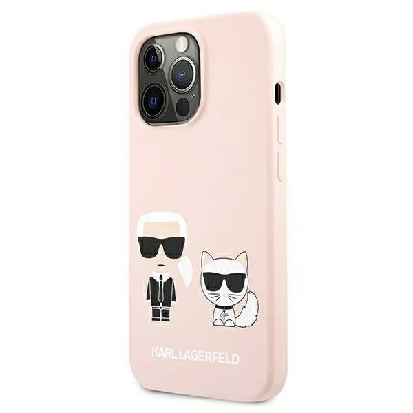 Karl Lagerfeld KLHMP13XSSKCI iPhone 13 Pro Max 6,7" hardcase jasnoróżowy/світло-рожевий Siliconik Ikonik Karl