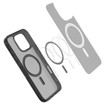 Puzdro Spigen Ultra Hybrid “T” Mag MagSafe iPhone 16 Pro Max Frost Black