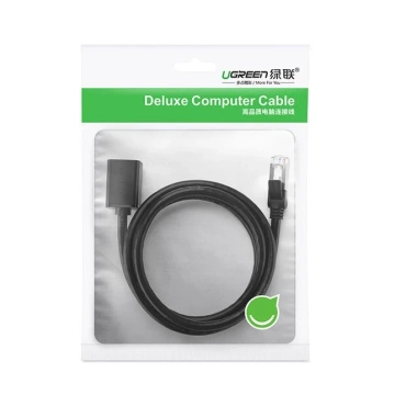 UGREEN Ethernet prodlužovací kabel RJ45 Cat 6 FTP 1000 Mbps 2 m černý (NW112 11281)
