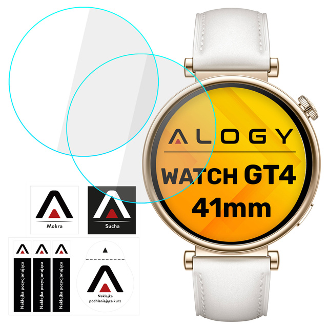 2x Tempered Glass for Huawei Watch GT 4 GT4 41mm Protective for Smartwatch Alogy Screen Protector Watch