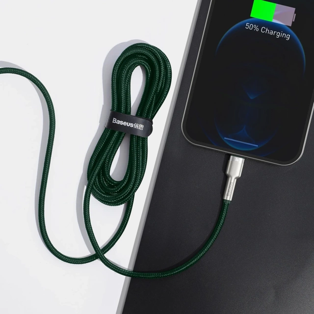 Кабель Baseus USB-C до Lightning 2 м (зелений)