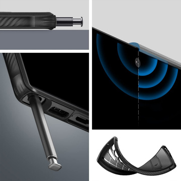 Ету на телефон Spigen Rugged Armor для Samsung Galaxy S23 Ultra Matte Black