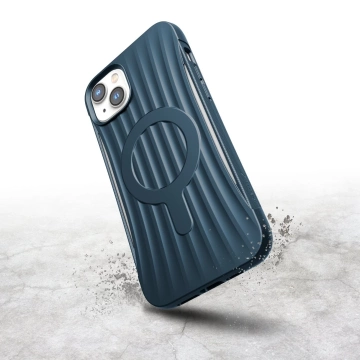 Puzdro Raptic Clutch Built Case na iPhone 14 Plus so zadným krytom MagSafe modrý
