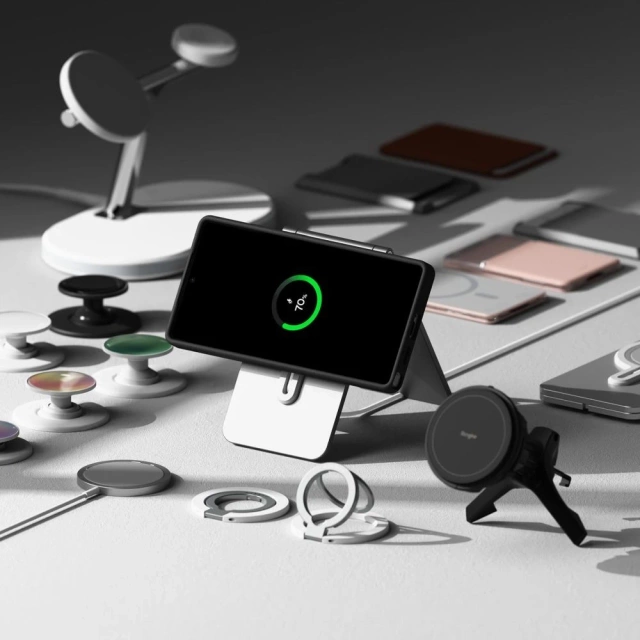 Etui für Samsung Galaxy S25 Ultra Schwarz Ringke Silikon Magnetisch MagSafe