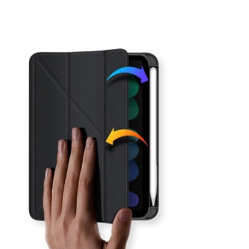 Dux Ducis Magi pouzdro pro iPad mini 2021 chytrý kryt se stojánkem a úložištěm pro Apple Pencil černý