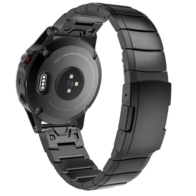 Bransoleta stalowa Steelband do Garmin Fenix 3 / 5X / 3HR / 5X Plus / 6X / 6X PRO / 7X Black