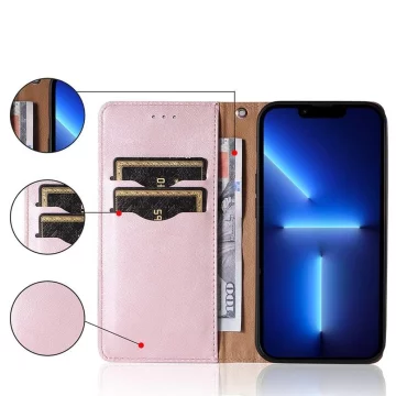 Puzdro s magnetickým popruhom Case pre Samsung Galaxy A12 5G Pouch Wallet Mini Lanyard Pendant Pink