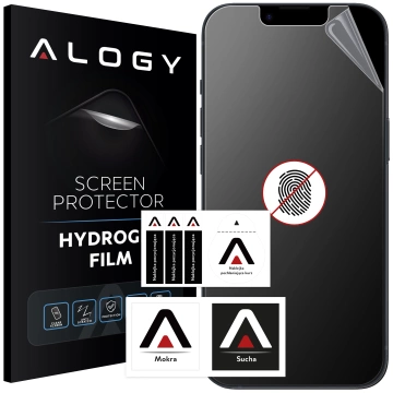 "MATTE" foil for Apple iPhone 14 Plus Hydrogel Alogy HydroSkin Matte Pro™ for the screen for the "FREE FINGERPRINT" case