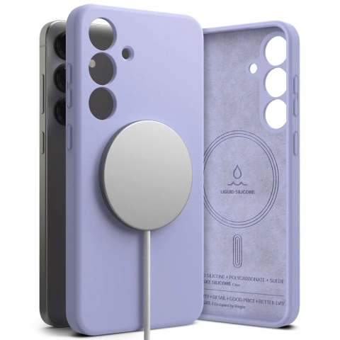 Etui do Samsung Galaxy S25 Plus Lavender Ringke Silicone Magnetic MagSafe